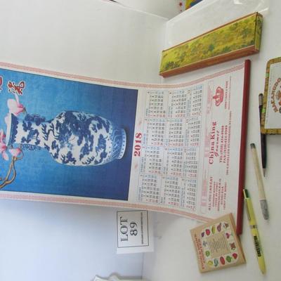 Misc Lot of Advertising Items and Food and Dinner Counter Booklet