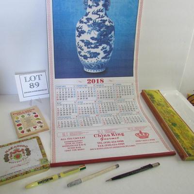 Misc Lot of Advertising Items and Food and Dinner Counter Booklet