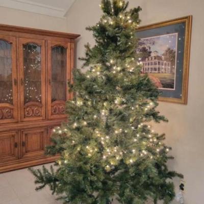 7.5 Foot Pre Lit Christmas Tree with Stand