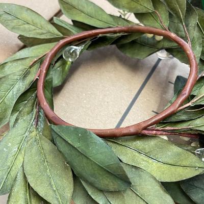 Two leaf and branch candle crowns