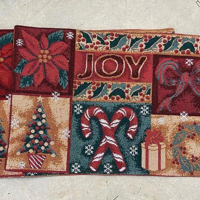 Two Christmas Pillows and Two Christmas Placemats