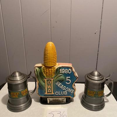 Iowa Beam Decanter & Steins
