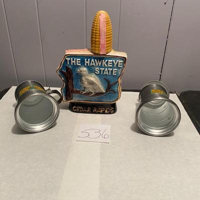 Iowa Beam Decanter & Steins