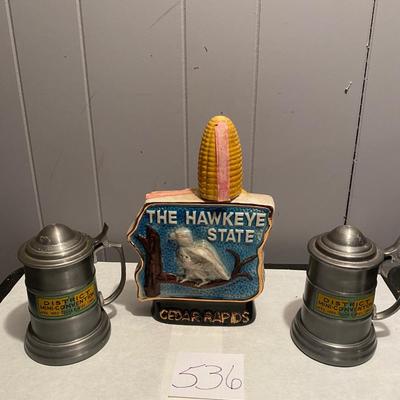 Iowa Beam Decanter & Steins