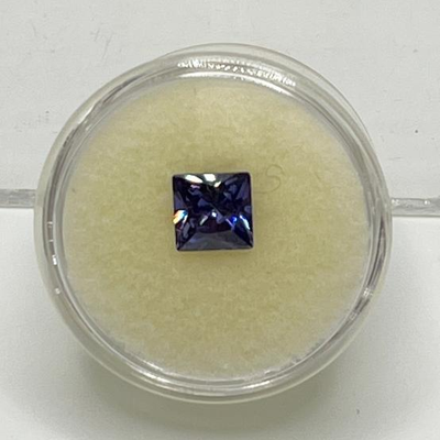 TANZANITE ~ Square Cut ~ Rich Blue Gemstone ~ Lab Tanzanite Gemstone