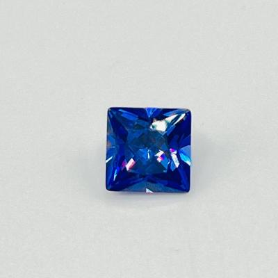 TANZANITE ~ Square Cut ~ Rich Blue Gemstone ~ Lab Tanzanite Gemstone