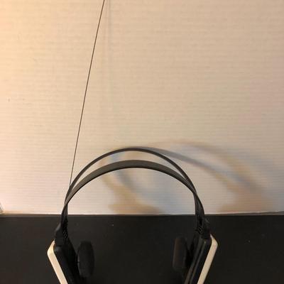 Sony 1985 FM Stereo Headset SRF-FM1 (Untested) and Foreign Travel Outlet Adapters -Lot 198