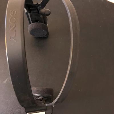 Sony 1985 FM Stereo Headset SRF-FM1 (Untested) and Foreign Travel Outlet Adapters -Lot 198