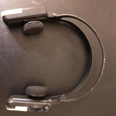 Sony 1985 FM Stereo Headset SRF-FM1 (Untested) and Foreign Travel Outlet Adapters -Lot 198