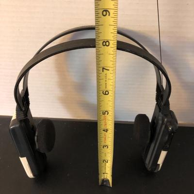 Sony 1985 FM Stereo Headset SRF-FM1 (Untested) and Foreign Travel Outlet Adapters -Lot 198