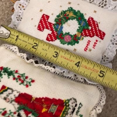 Large Holiday Lot- Lenox, Cross Stitch Wall Decor & Much More -Lot 296