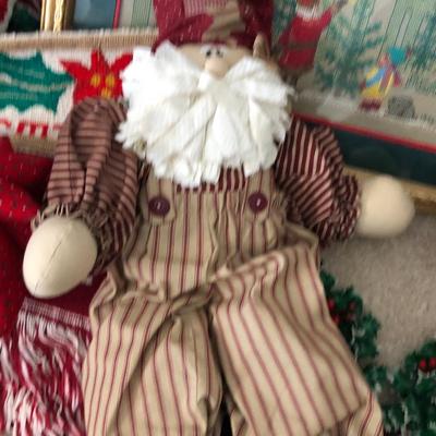 Large Holiday Lot- Lenox, Cross Stitch Wall Decor & Much More -Lot 296