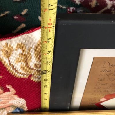 Large Holiday Lot- Lenox, Cross Stitch Wall Decor & Much More -Lot 296