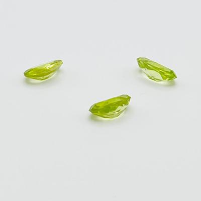 PERIDOT ~ Oval-Cur ~ Three (3) Green Gemstones ~ Natural