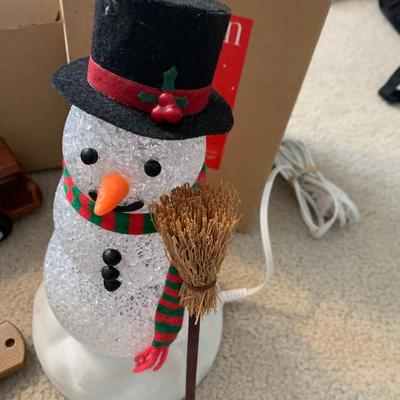 Christmas Collectibles Decor Lot Wooden Train & More