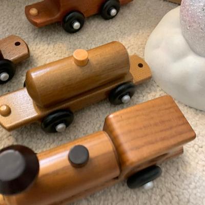 Christmas Collectibles Decor Lot Wooden Train & More