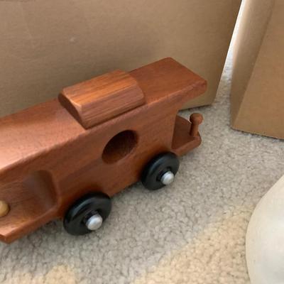 Christmas Collectibles Decor Lot Wooden Train & More
