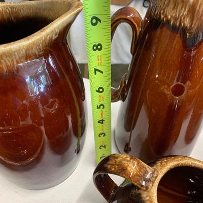 Huge Lot - Hull USA Pottery Drip Glaze Brown Oven Proof Cookery & Rare Pieces