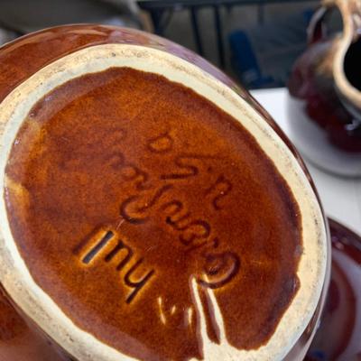 Huge Lot - Hull USA Pottery Drip Glaze Brown Oven Proof Cookery & Rare Pieces