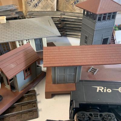 TWO Vintage LIONEL Trains Sets - Cars, Track, Layout Buildings, Transformers.