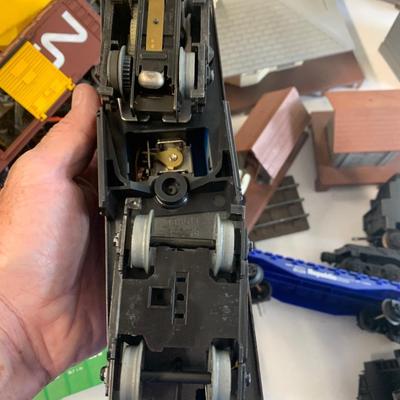 TWO Vintage LIONEL Trains Sets - Cars, Track, Layout Buildings, Transformers.