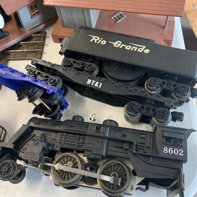 TWO Vintage LIONEL Trains Sets - Cars, Track, Layout Buildings, Transformers.