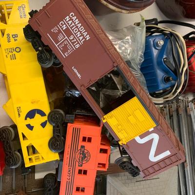 TWO Vintage LIONEL Trains Sets - Cars, Track, Layout Buildings, Transformers.