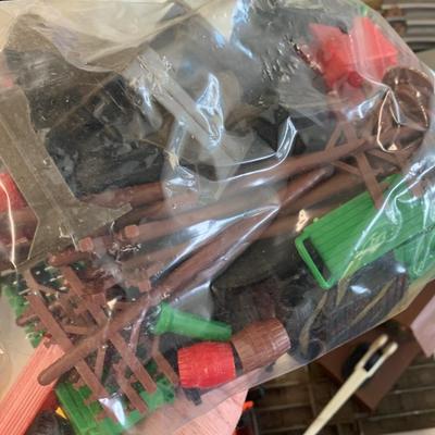 TWO Vintage LIONEL Trains Sets - Cars, Track, Layout Buildings, Transformers.