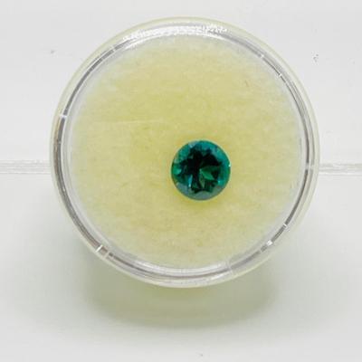 TOPAZ ~ Round Cut ~ Blue-Green Gemstone ~ Natural