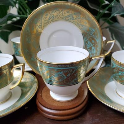 Set of 6 Demitasse Cups & Saucers