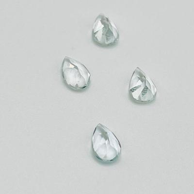 Aquamarine ~ Pear Cut ~ Four (4) Blue Gemstones ~ Natural