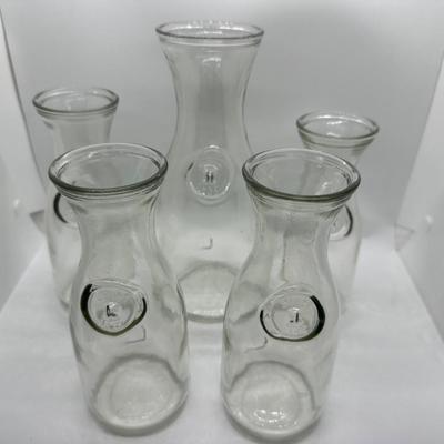 Glass Pitcher with Four Glasses