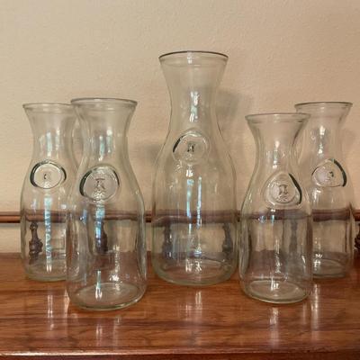 Glass Pitcher with Four Glasses