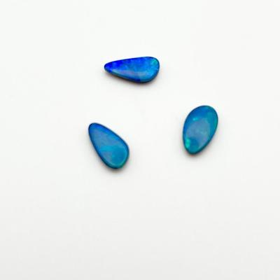 AUSTRALIAN OPAL ~ Three (3) Opal Doublets Gemstones