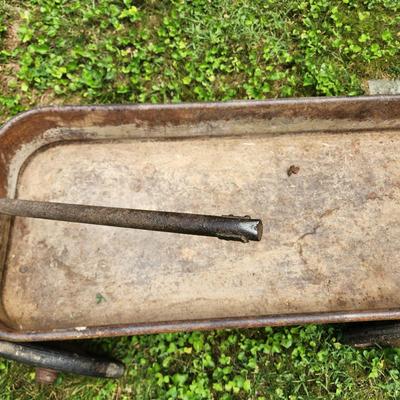 Vintage  Pacific Flyer Metal Wagon Yard Art