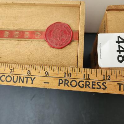 6 Lord Calvert 4/5 Quart Wooden Boxes