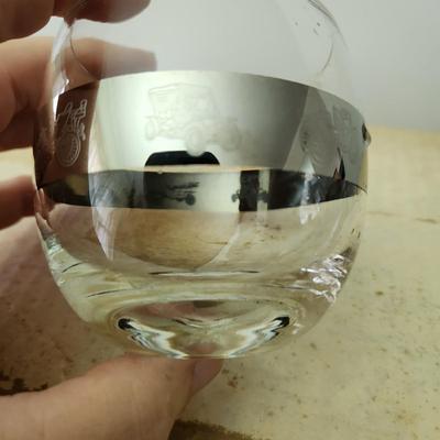 12 Mid Century MCM Low Ball Barware Glasses Antique Cars