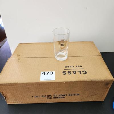 24 Mid Century MCM Ronrico Rum  8.5 oz Glasses Barware