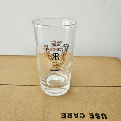 24 Mid Century MCM Ronrico Rum  8.5 oz Glasses Barware