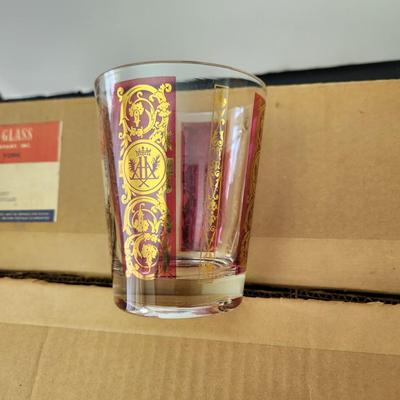 8 Mid Century Thatcher Glass 15oz Double Old Fashioned