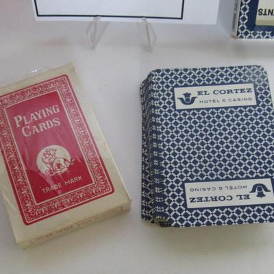 2 Older Unused Decks of Cards and 1995 El Cortez Hotel, Vegas Complete Set