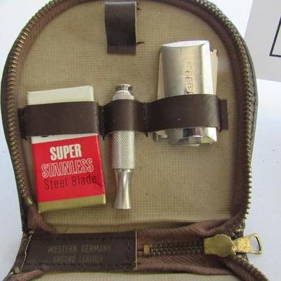 Old Plastic Sunglasses in Old Case, Gillette Shaver Partial Set