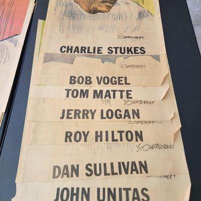 1971 Baltimore Colts Football  Players  Newspaper Portraits J.C. Overstreet