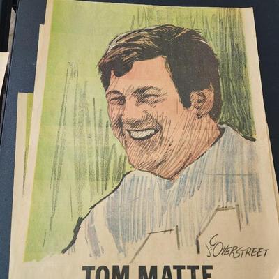 1971 Baltimore Colts Football  Players  Newspaper Portraits J.C. Overstreet