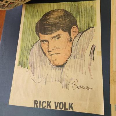 1971 Baltimore Colts Football  Players  Newspaper Portraits J.C. Overstreet