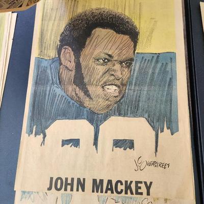1971 Baltimore Colts Football  Players  Newspaper Portraits J.C. Overstreet