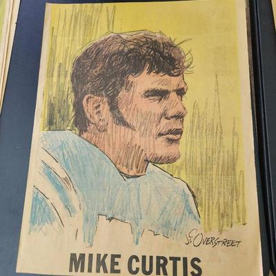 1971 Baltimore Colts Football  Players  Newspaper Portraits J.C. Overstreet