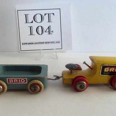Vintage Brio Sweden Wooden Car Toy
