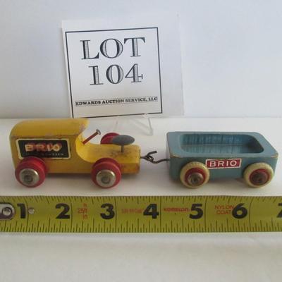 Vintage Brio Sweden Wooden Car Toy