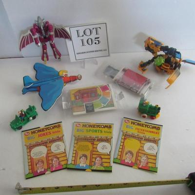 Lot of Older Cereal Premium Toys and Transformers